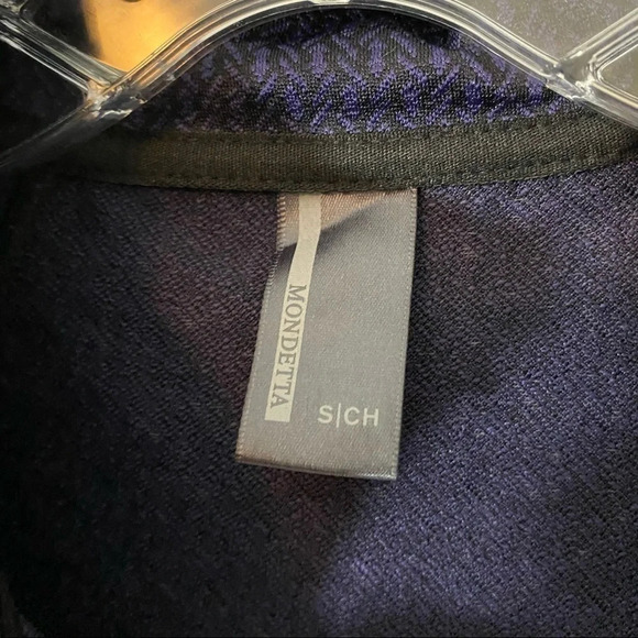 Mondetta purple zip up jacket coat herringbone women’s size small - Picture 2 of 10